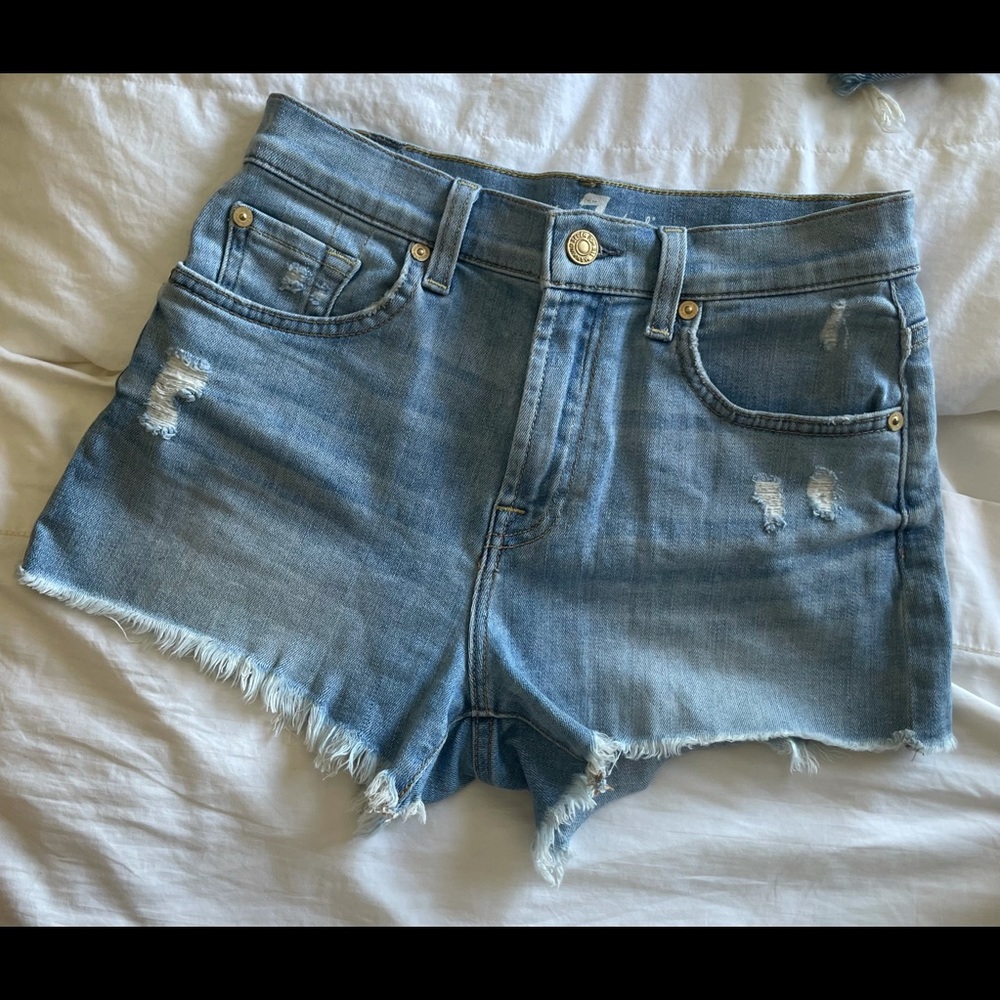 7 For All Mankind Jean Shorts